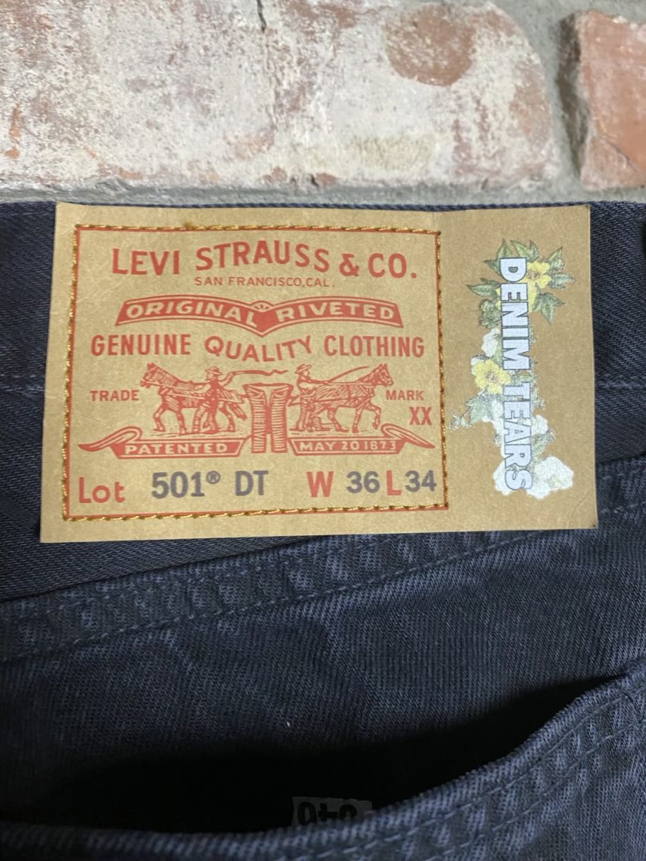 Denim Tears Levis 501 Plain Jane Black – Size 36×34 - 10th St Sneaks