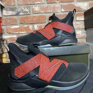 Nike Lebron Zoom Soldier XII Black Red - Size 15